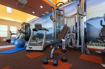 Fitness center with updated equipment